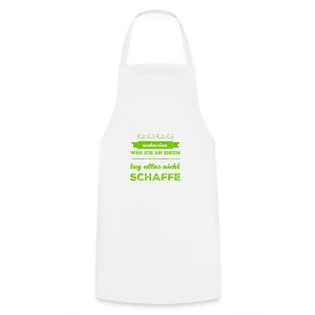 La paresse, c’est mon truc - Tablier de cuisine - blanc - Devant - AI Model Male 185 dark (185cm)