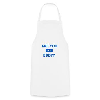 Can we start? - Cooking Apron - white - Front - AI Model Male 185 dark (185cm)