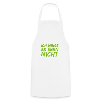 simply clueless - Cooking Apron - white - Front - AI Model Male 185 dark (185cm)