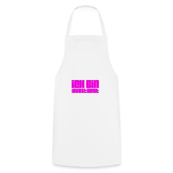 Investing is awesome - Cooking Apron - white - Front - AI Model Male 185 dark (185cm)