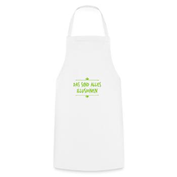 Don't be fooled - Cooking Apron - white - Front - AI Model Male 185 dark (185cm)
