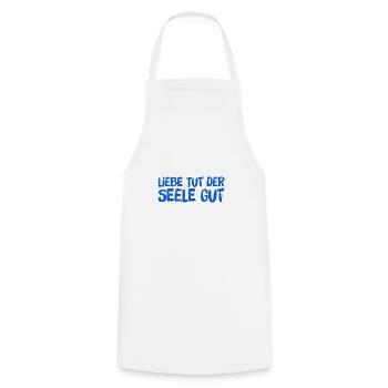 Love heals - Cooking Apron - white - Front - AI Model Male 185 dark (185cm)