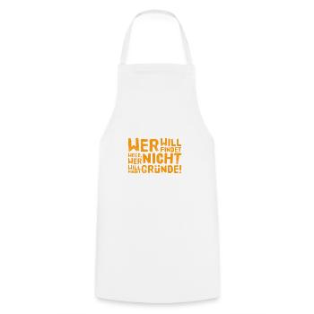 You can choose - Cooking Apron - white - Front - AI Model Male 185 dark (185cm)