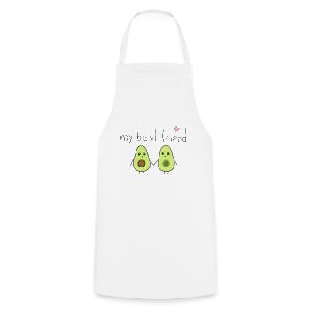 mein bester freund avocados freundschaft - Kochschürze - Weiß - Vorne - AI Model Male 185 dark (185cm)
