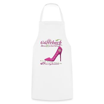 Livre d'or du mari et de la femme du 90e anniversaire - Tablier de cuisine - blanc - Devant - AI Model Male 185 dark (185cm)