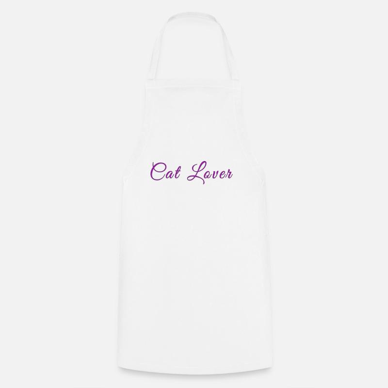 Cat Lover - Kochschürze - Weiß