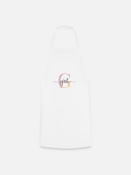 G | Monogramm | Name | Grit |Watercolor - Kochschürze - Weiß