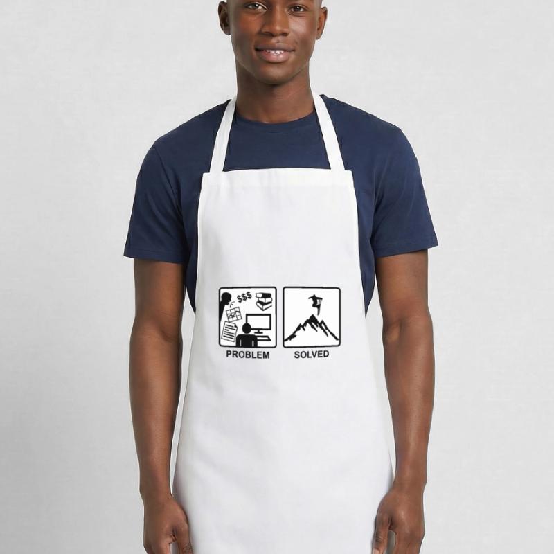 Problem Solved - Skiing Cooking Apron