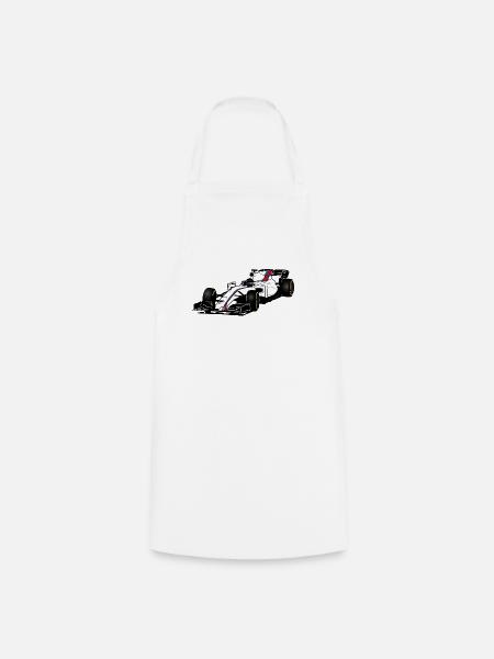 Racecar - Rennauto - Kochschürze - Weiß