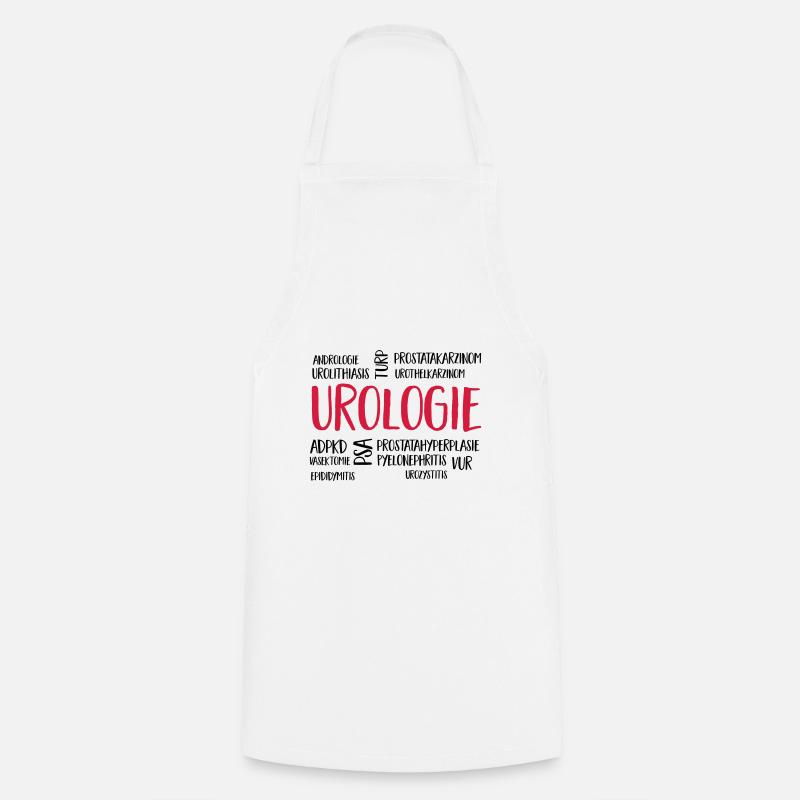 urologiecloud - Kochschürze - Weiß