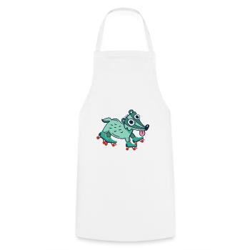 Roller skates - Cooking Apron - white - Front - AI Model Male 185 dark (185cm)