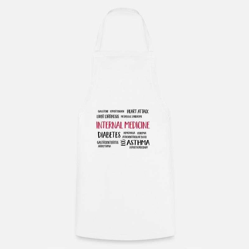médecine interne - Tablier de cuisine - blanc