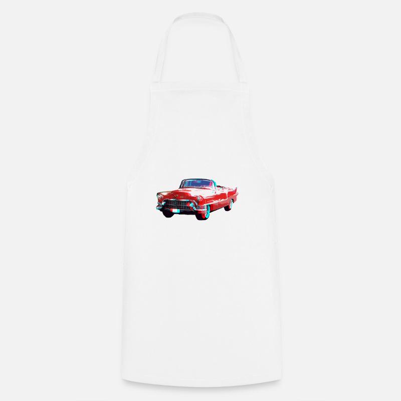 3D Cadillac - Kochschürze - Weiß