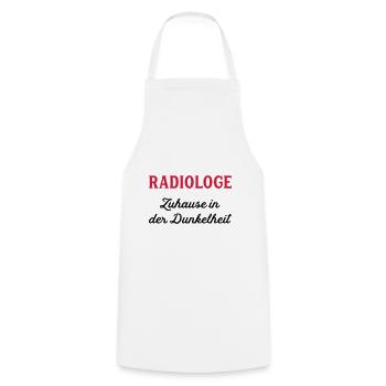 radiologue - Tablier de cuisine - blanc - Devant - AI Model Male 185 dark (185cm)