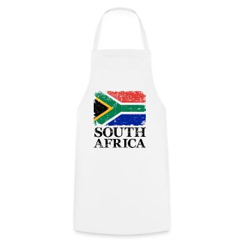 Afrique du Sud - Tablier de cuisine - blanc - Devant - AI Model Male 185 dark (185cm)