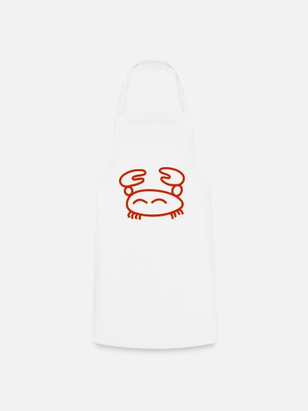 happy crab - Kochschürze - Weiß