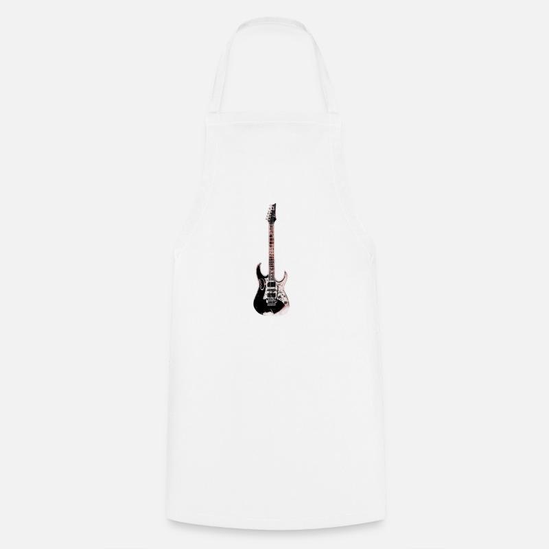 Electric guitar - Cooking Apron - white