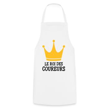 Course à Pied / Running / Jogging / Coureur - Tablier de cuisine - blanc - Devant - AI Model Male 185 dark (185cm)