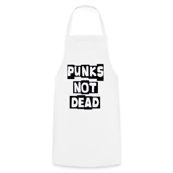 Punk rock - Cooking Apron - white - Front - AI Model Male 185 dark (185cm)