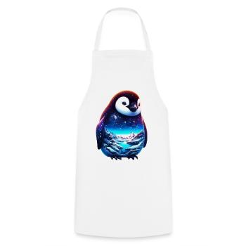 Penguin - Cooking Apron - white - Front - AI Model Male 185 dark (185cm)