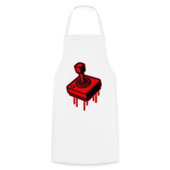 Retro Gamer Symbol - Kochschürze - Weiß - Vorne - AI Model Male 185 dark (185cm)