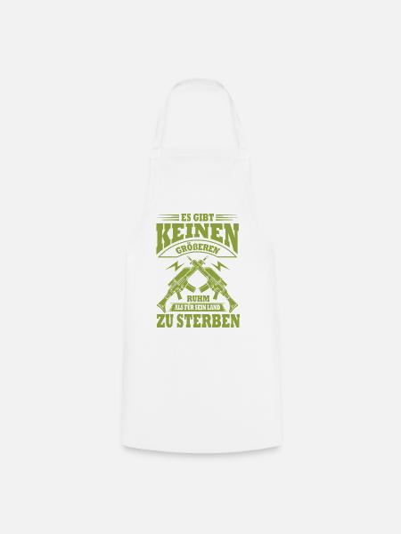Patriotische Gewehr-Dualität - Kochschürze - Weiß