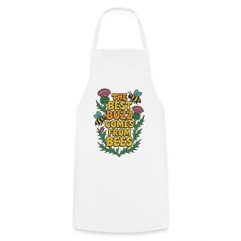 Best Buzz Comes From Bees - Cooking Apron - white - Front - AI Model Male 185 dark (185cm)