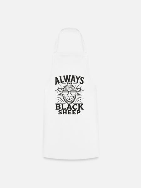 Always the Black Sheep Statement - Kochschürze - Weiß
