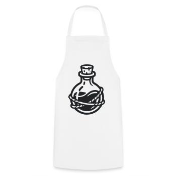 Zaubertrank Flasche Icon - Kochschürze - Weiß - Vorne - AI Model Male 185 dark (185cm)