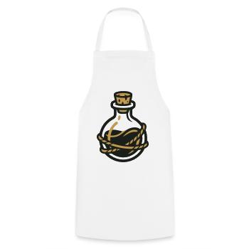 Zaubertrank Flasche Grafik - Kochschürze - Weiß - Vorne - AI Model Male 185 dark (185cm)
