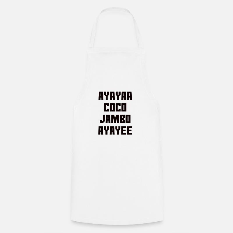 Coco Jambo Design Schriftzug - schwarz - Kochschürze - Weiß
