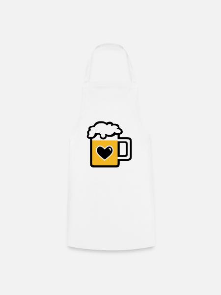 Mass Bier - Kochschürze - Weiß