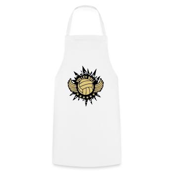 volleyball ball logo go assos tampon1 - Cooking Apron - white - Front - AI Model Male 185 dark (185cm)