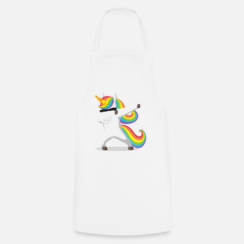Doublage Licorne - Tablier de cuisine - blanc