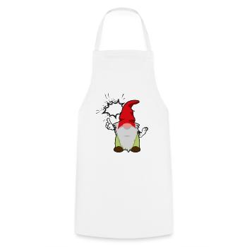 Grummelzwerg Mad - Cooking Apron - white - Front - AI Model Male 185 dark (185cm)
