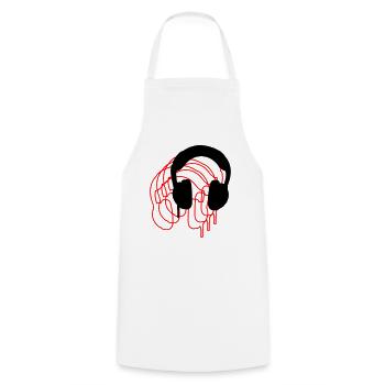 Headphones - Cooking Apron - white - Front - AI Model Male 185 dark (185cm)