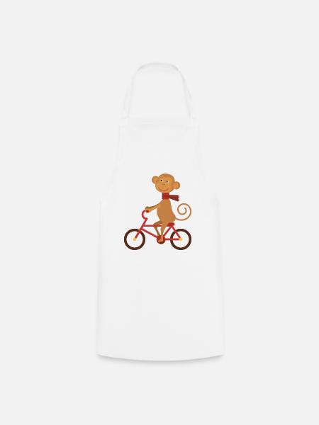 Fahrrad - Kochschürze - Weiß