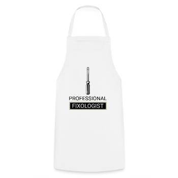 Craftsman Handyman Craft Tool Construction Site - Cooking Apron - white - Front - AI Model Male 185 dark (185cm)