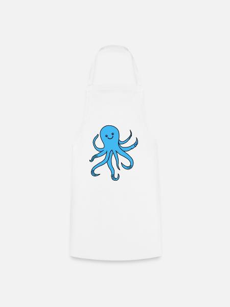 Pieuvre Pieuvre - Tablier de cuisine - blanc