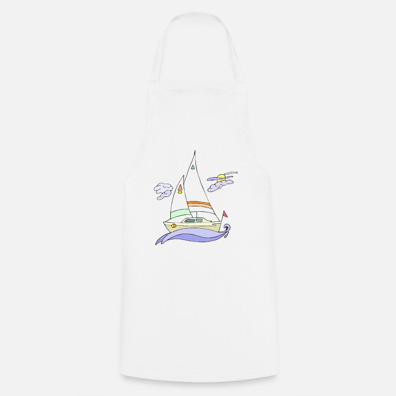 a vela - Grembiule da cucina - bianco