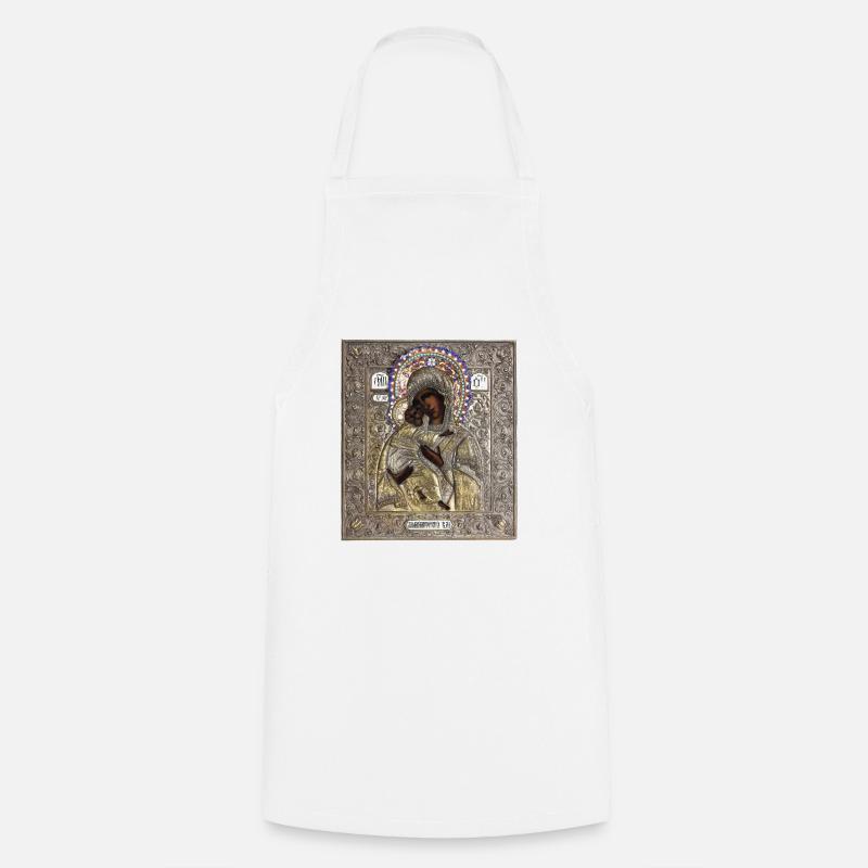 Icône. Icône orthodoxe - Tablier de cuisine - blanc