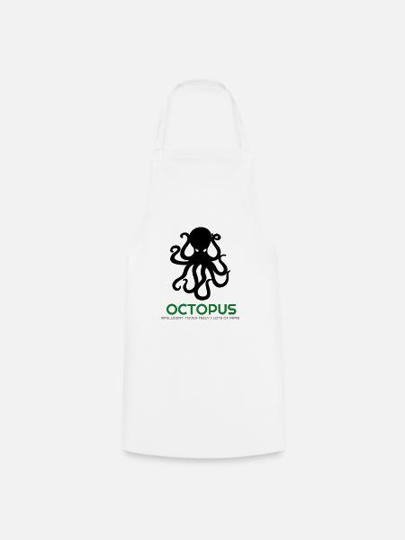 Ich liebe Oktopus, Oktopus, Oktopus Hoodies, Oktopus - Kochschürze - Weiß