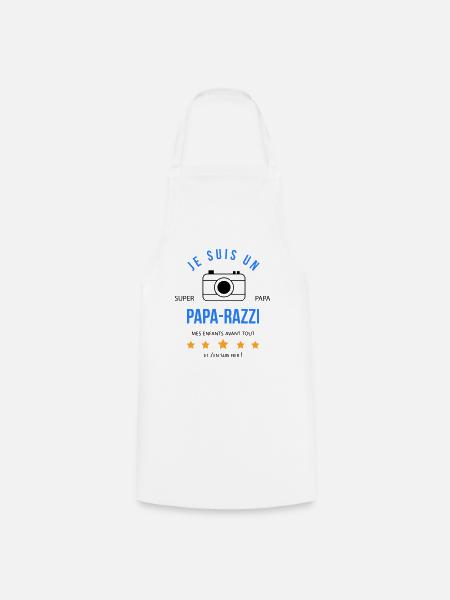Papa razzi - Tablier de cuisine - blanc