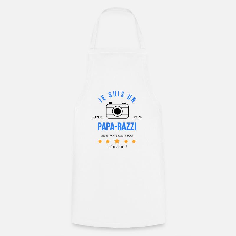 Papa razzi - Tablier de cuisine - blanc