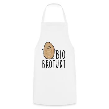 Bio Brot Produkt - Kochschürze - Weiß - Vorne - AI Model Male 185 dark (185cm)