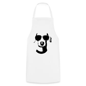 Dachshund Dog Dogs Sunglasses Cool Vector 4 - Cooking Apron - white - Front - AI Model Male 185 dark (185cm)