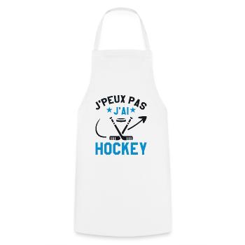 Ich kann nicht Eishockey - Kochschürze - Weiß - Vorne - AI Model Male 185 dark (185cm)