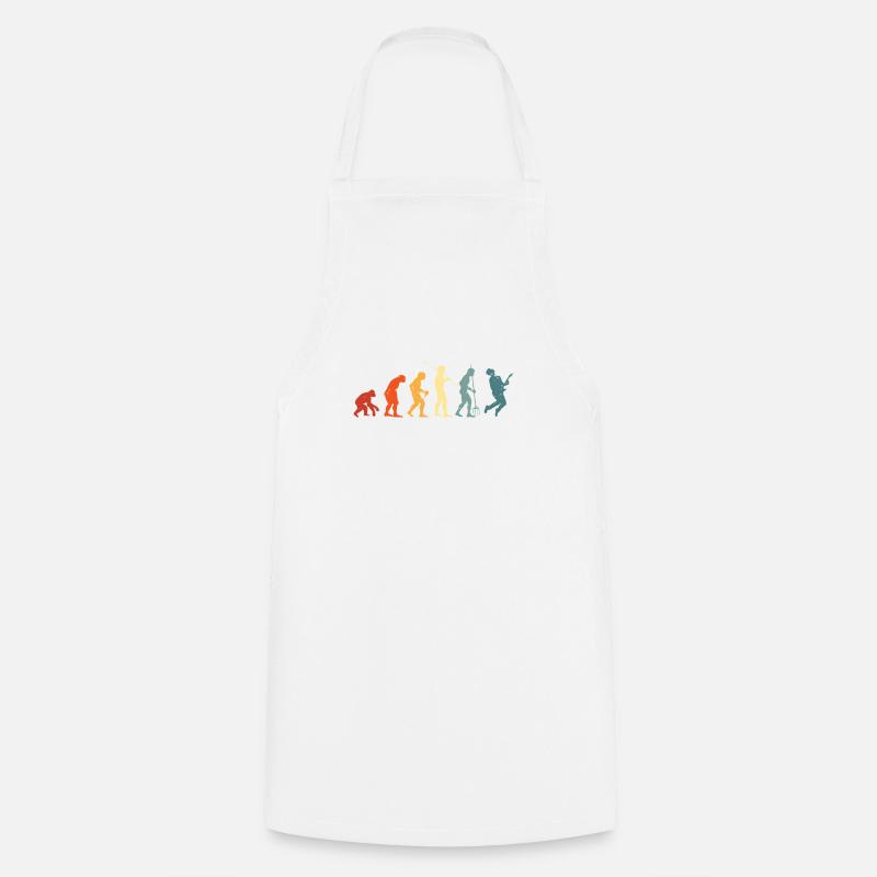 Guitar Evolution Guitar Lovers Guitariste - Tablier de cuisine - blanc