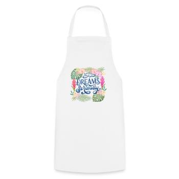 Croyez en vos rêves - Tablier de cuisine - blanc - Devant - AI Model Male 185 dark (185cm)