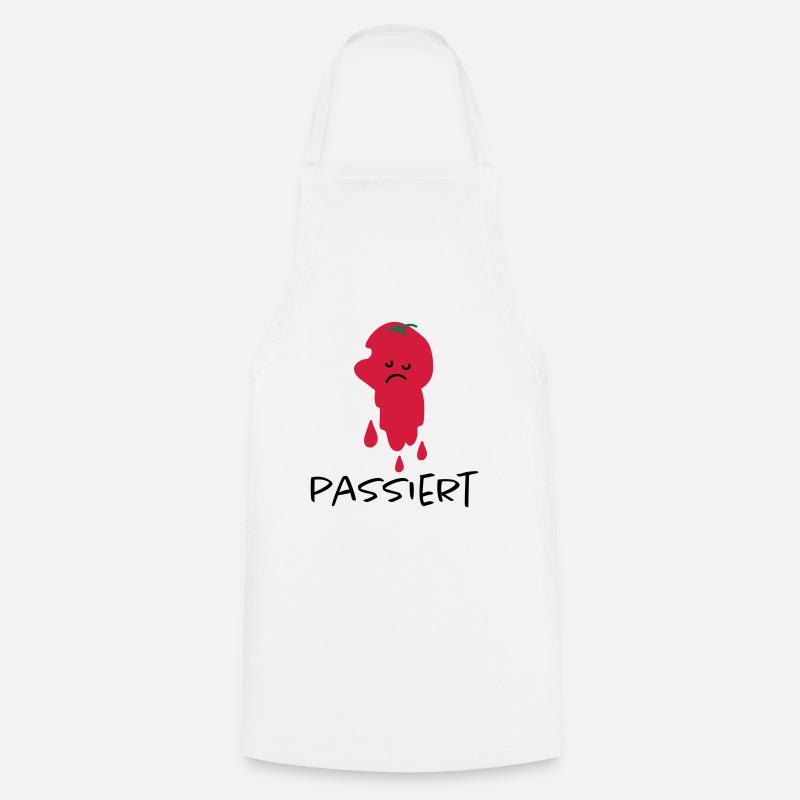 Passierte Tomate - Kochschürze - Weiß